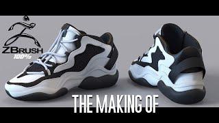 Modeling A Realistic Sport Shoes using ZBRUSH