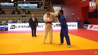 Somon MAKHMADBEKOV vs Zviadi  ZVIADAURI, -73kg, Repechage 3, European Club Judo Championships 2021