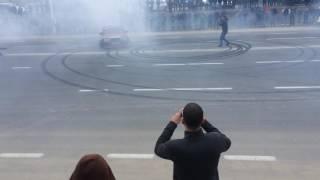 Mercedes 190E V8  Burnout and Donuts