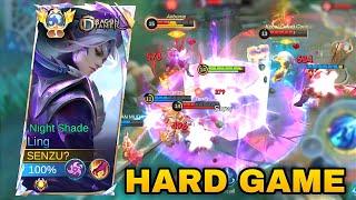 LING HARD GAME‼️ THIS HAPPEN WHEN ENEMY FULL CC LOCK LING - Ling Gameplay Mobile Legends