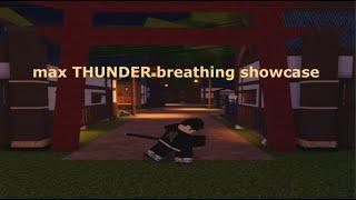 Max Thunder Breathing Skill Showcase | Wisteria |