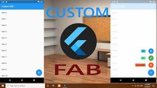 Flutter Custom FAB Implementation : Speed Code