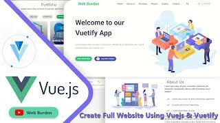 Vuetify: Create a website using vuejs & vuetify