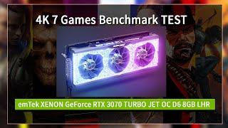 [4K VGA Benchmark] emTek XENON GeForce RTX 3070 TURBO JET OC D6 8GB LHR