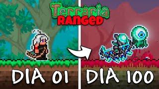 PASSEI 100 DIAS NO TERRARIA MASTER MODE APENAS DE RANGED - O FILME