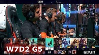 Fnatic vs G2 eSports | Week 7 Day 2 S9 LEC Summer 2019 | FNC vs G2 W7D2