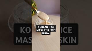Korean rice mask for skin brightening, skin glow and acne treatment. #koreanskincare #skinglow