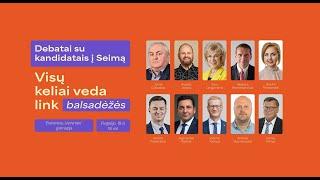 Kandidatų į Seimą debatai Kaišiadorių-Elektrėnų apygardoje