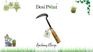 Demo of khurpi | Hand Weeder for gardening - Desi Point