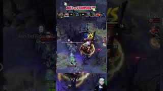  CRAZY AXE 1 VS 5 RAMPAGE !!!   #dota2 #dota2short #shorrts