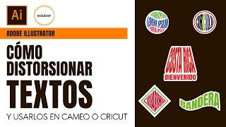 Tutorial Adobe Illustrator | Distorsión de Textos | Warp Text