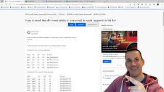 Send Unique Emails with HTML Table using Data from Excel #PowerAutomate