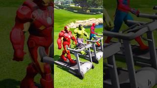 BEST FRIEND PART 8: Hulk & Iron Man Save Spider-Man from Venom (GTA V Shorts) #shorts #654