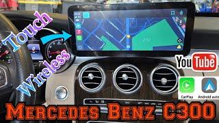 2018 Mercedes Benz C300 wireless Carplay Android Auto Touchscreen monitor mirrorcast 12.3"