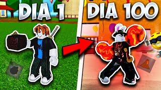 Passei 100 Dias no Blox Fruits