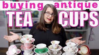 how to buy ANTIQUE teacups - TIPS for what to look for when purchasing vintage tea cups