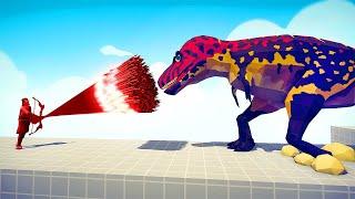 DINOSAURS ARMY vs EVERY GOD - Totally Accurate Battle Simulator TABS