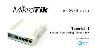 MikroTik Router Configuration | Lesson 4 | Router access using Telnet & SSH