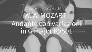 Wolfgang Amadeus Mozart - Andante con variazioni in G major KV501 (Linda Leine | Daria Marshinina)