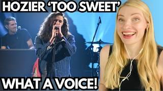 What An Amazing Voice! HOZIER 'Too Sweet' Live In Depth Vocal Analysis - Vocal Coach Reacts!