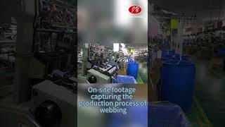 On-site shooting of webbing production at Jingye Company #camouflage #webbing #military #nylon