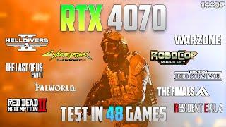 RTX 4070 Test in 48 Games - 1440p - RTX 4070 Benchmark