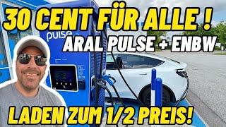 Lade Irrsinn bei Elektroautos! Aral Pulse + EnBw jetzt zum 1/2 Preis laden ohne Abo! So gehts….