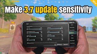 Pubg mobile new update 3.7 best sensitivity settings  best sensitivity + code & tutorial 