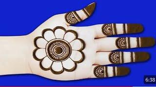 new stylish beautiful mehndi design | easy front hand mehndi | mehandi ka design | mehndi design