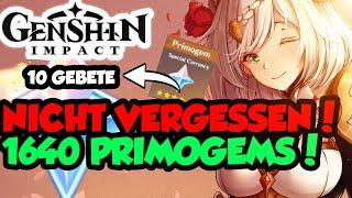 Genshin Impact Deutsch | URGESTEINE 1640 | Events geben 10 Gebete Primogems | Tipps Tricks Guides