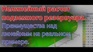 Нелинейный расчет резервуаров на сравнении с реальными деформациями сооружения