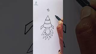 Rocket drawing #shorts #youtubeshorts #viral #video