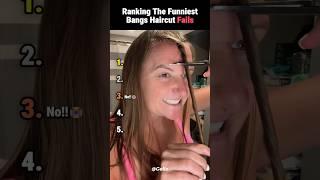 Ranking the Funniest Bangs Haircut Fails #ranking #tiktok #viral #haircutfail