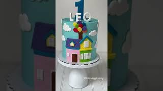 How to decorate an UP themed cake | Easy UP cake design