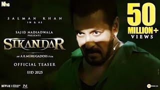 SIKANDAR MOVIE :Official Teaser | Salman Khan | Sajid Nadiadwala | EID 2025 #salman #sikandar #movie