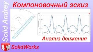 SolidWorks. Компоновочный эскиз. Анализ движения с помощью блоков