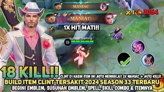 TERBARU! BUILD CLINT TERSAKIT 2024 SEASON 33 - ITEM CLINT PALING SAKIT 2024