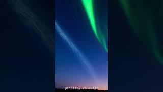AI Generated Art: STUNNING Aurora Borealis Lights Up the Night Sky!  (Meteor Streaks First!)