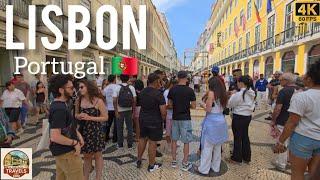 Lisbon Portugal Street Walk  | 4K UHD Walking Tour through Historic Streets