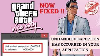 How to fix unhandled exception has occurred in your application GTA