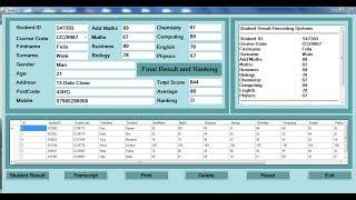 How to Create Student Database Management Systems using SQLite in Visual Basic.Net - Full Tutorial