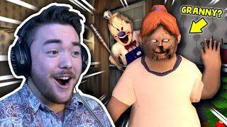 Rod and Granny BECOME BEST FRIENDS!?!? (Lis becomes Granny) | Ice Scream 2 + Granny 2 Crossover