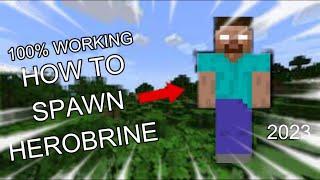 How to summon herobrine in minecraft!!! ( NO MODS) 2023