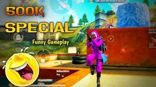 500K SPECIAL | FREE FIRE FUNNY GAMEPLAY | OP MISTAK