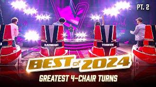 2024’s Greatest 4-CHAIR TURNS on The Voice | Mega Compilation | Pt. 2