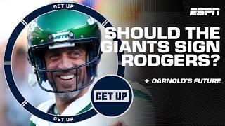 Is Aaron Rodgers the Giants' answer? 'He's the guy you hire if you want to LOSE YOUR JOB!' | Get Up