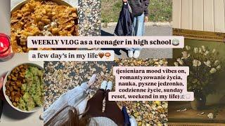 a few day’s in my life (jesieniara mood, romantyzowanie życia, nauka, jedzonko, weekend, Q&A️)