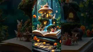 Fairy mushroom world  #fairy #magical #world #mushroom #house #fantasy #ai #shorts #shortsfeed