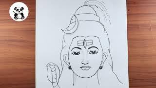 Bholenath Shivam easy pencil drawing | gods drawing ​⁠@TaposhiartsAcademy