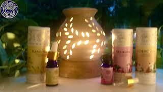 Relaxing Aromatherapy with Divine Aroma Flower Ceramic Electric Aroma Diffuser & pure essential oils